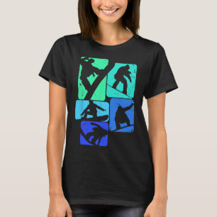 Snowboard For Snowboarder Retro Mens Snowboarding  T-Shirt