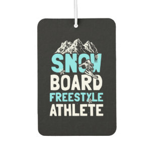 Snowboard Freestyle Athlete Air Freshener