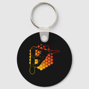 Snowboard Freestyle Halfpipe Snowboarding Snowboar Keychain