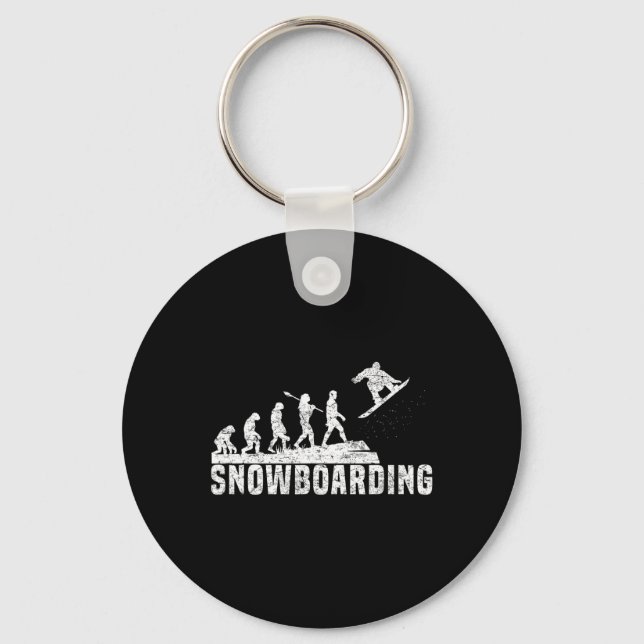 Snowboard Freestyle Snowboarders I Snowboarding Ev Keychain (Front)