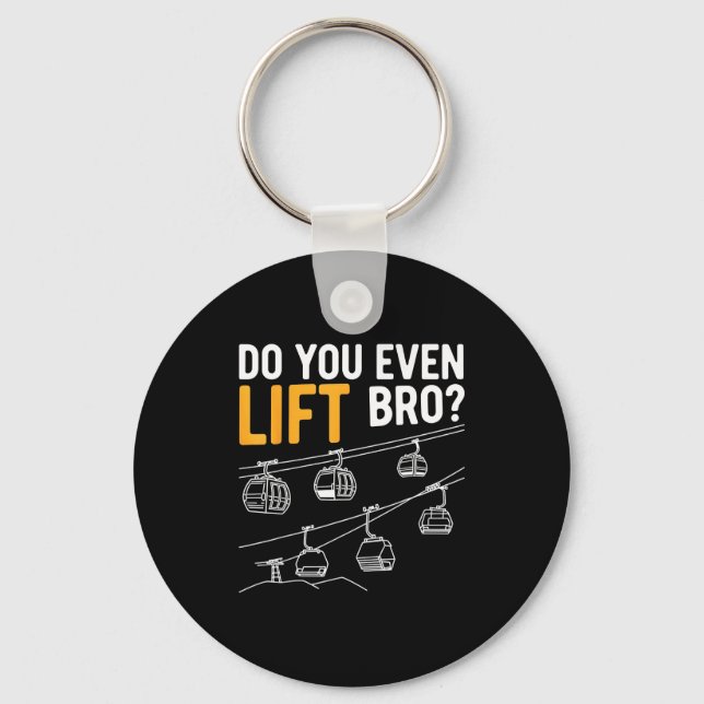 Snowboard Funny Skiing Ski Accessories Men Do You  Keychain (Front)