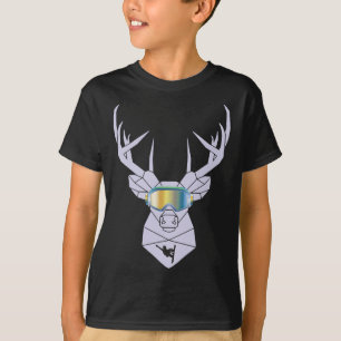 Snowboard Goggles Funny Snowboarding Moose Gift  T-Shirt