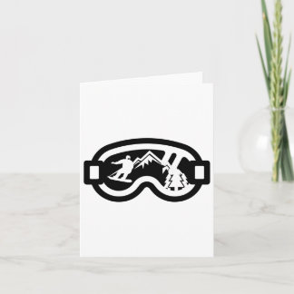 Snowboard Goggles Mountain Snowboarding  Card