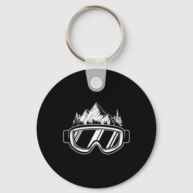 Snowboard Goggles - Wintersports Competition Snowb Keychain (Front)