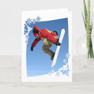 Snowboard Grab Greeting Card