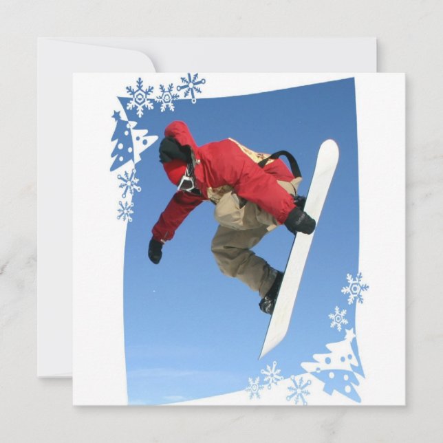 Snowboard Grab Invitation (Front)