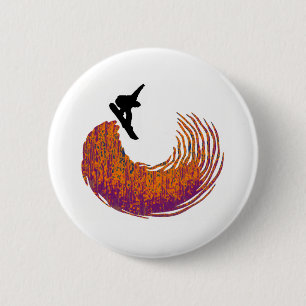 snowboard half pipe 2 inch round button