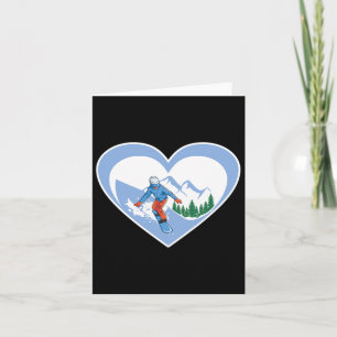 Snowboard Heart - Snowboarding Love  Card