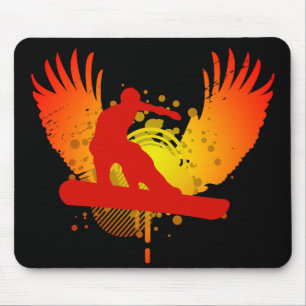 snowboard. hi-fi. mouse pad