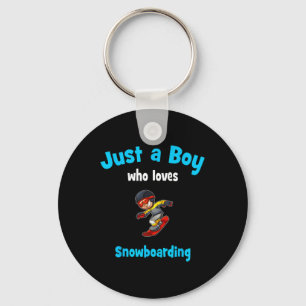 Snowboard Jersey For Boys Children's Snowboarding  Keychain