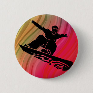 Snowboard Jump 2 Inch Round Button