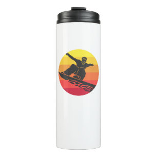 Snowboard Jump Retro Thermal Tumbler