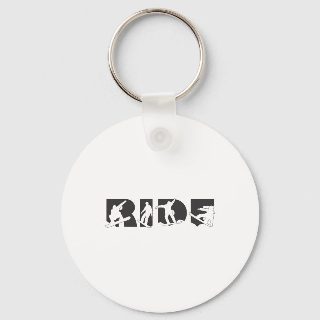Snowboard  keychain (Front)