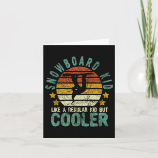 Snowboard Kid Funny Snow Female Snowboarding And S Card