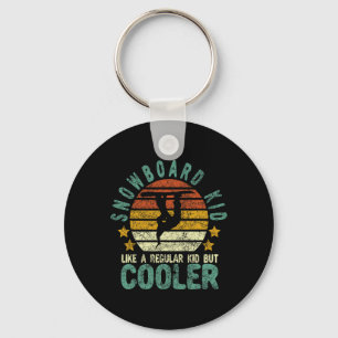 Snowboard Kid Funny Snow Female Snowboarding And S Keychain