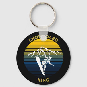 Snowboard King Keychain