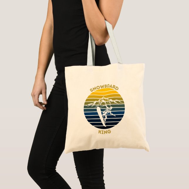 Snowboard King Tote Bag (Front (Product))