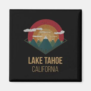 Snowboard Lake Tahoe California Winter Mountain Gi Magnet