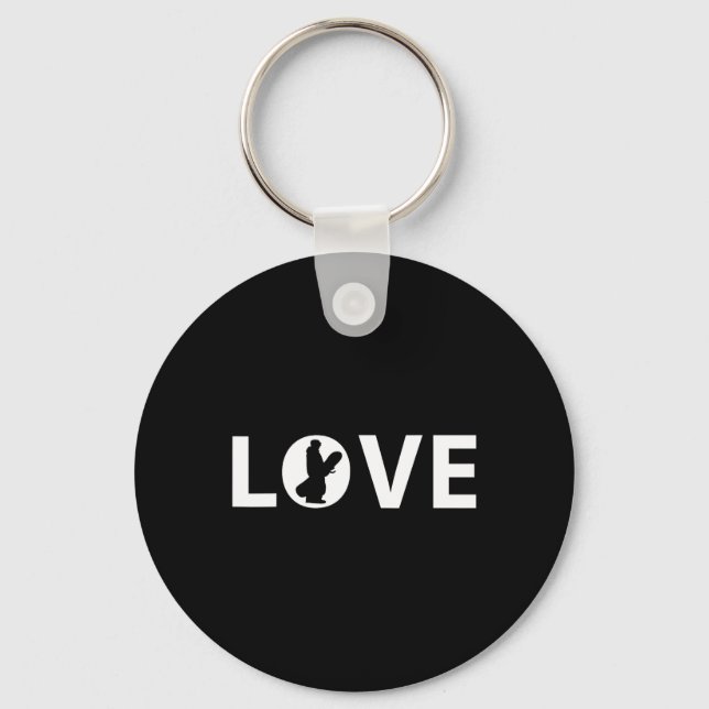 Snowboard Love Snowboarder Gift  Keychain (Front)