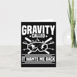 Snowboard Lover Gear Ski Slope Winter Vacation Sno Card