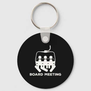 Snowboard Meeting Gift - Snowboarding Holiday Skii Keychain