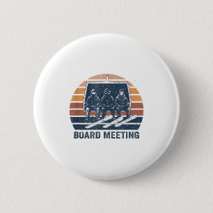 Snowboard Meeting Snowboarding Vacation Skiing  2 Inch Round Button