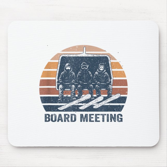 Snowboard Meeting Snowboarding Vacation Skiing  Mouse Pad (Front)