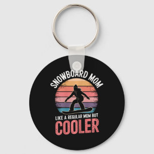 Snowboard Mom Cool Mother Snowboarder 1  Keychain