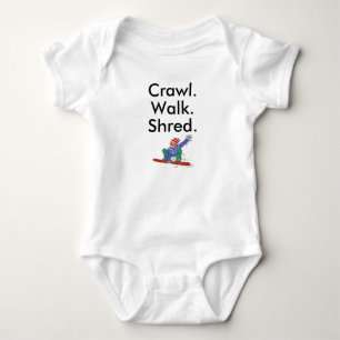 Snowboard Newborn Gift, Winter Sport Baby Bodysuit