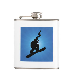 Snowboard Outlaw Hip Flask