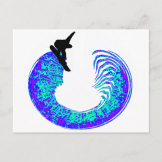 Snowboard Park City Postcard