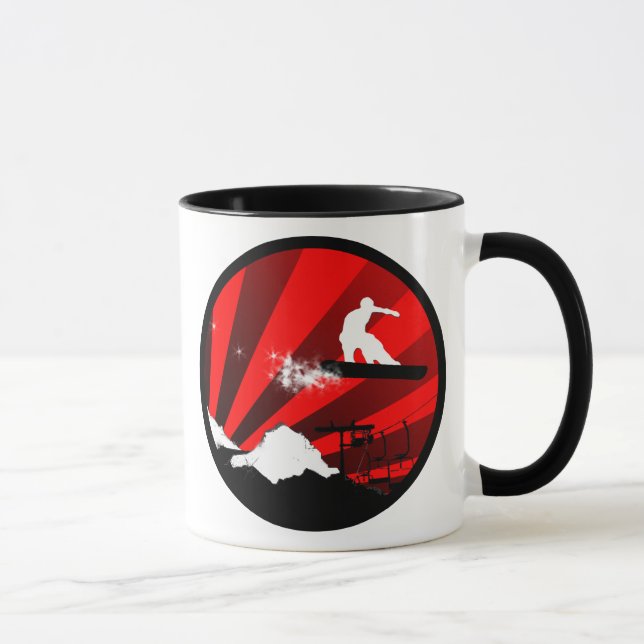 snowboard : powder trail mug (Right)