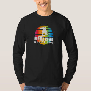 Snowboard Retro Sun Snowboarder Beaver Creek Colou T-Shirt