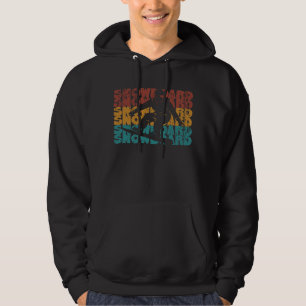 Snowboard Retro Vintage Snowboarding Snowboarder Hoodie