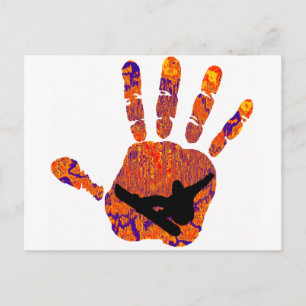 SNOWBOARD SET MINDS POSTCARD