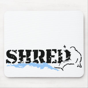 snowboard. shred. mouse pad