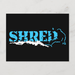 snowboard : shred postcard