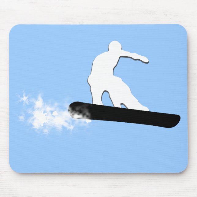 snowboard. simple. mouse pad (Front)