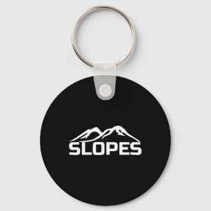 Snowboard Ski Slopes And Mountain Snowboarding  Keychain