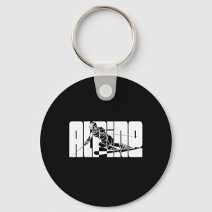 Snowboard Ski Winter Sports Downhill Alpine Skiing Keychain