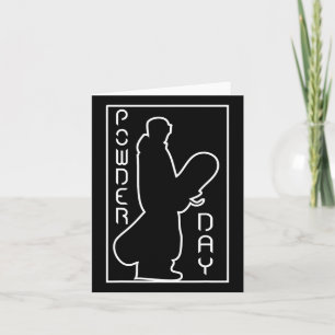 Snowboard Ski Winter Sports Snow Powder Day Logo Card