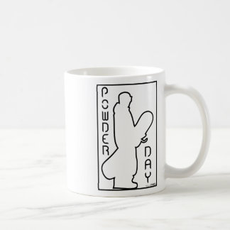 Snowboard Ski Winter Sports Snow Powder Day Logo Coffee Mug
