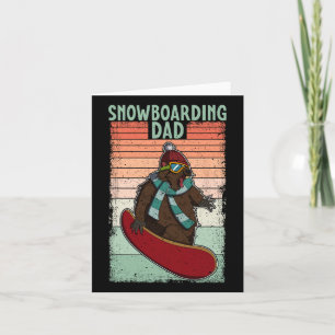 Snowboard Skiing Snowboarder Competitive Activity Card