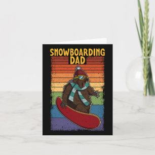 Snowboard Skiing Snowboarder Competitive Activity Card