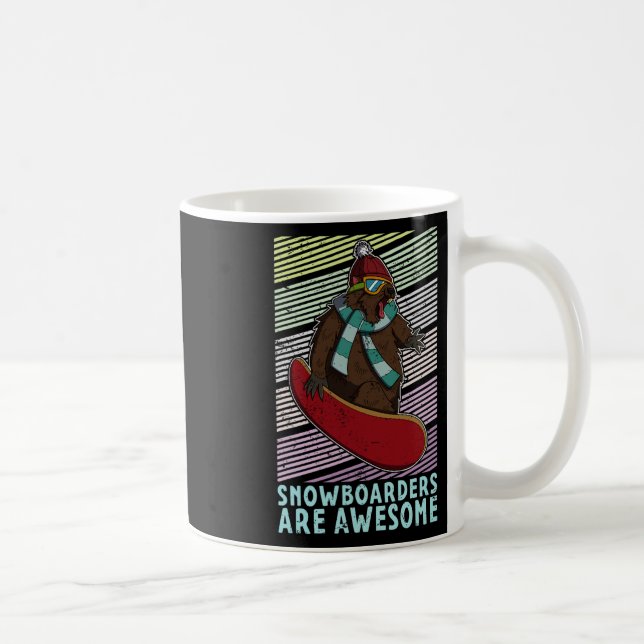 Snowboard Skiing Snowboarder Competitive Activity  Coffee Mug (Right)