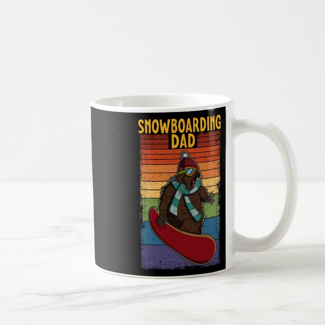Snowboard Skiing Snowboarder Competitive Activity  Coffee Mug (Right)