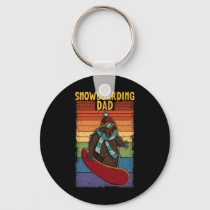 Snowboard Skiing Snowboarder Competitive Activity  Keychain