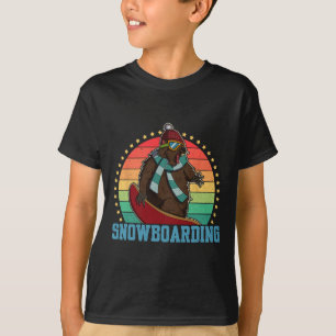 Snowboard Skiing Snowboarder Competitive Activity  T-Shirt