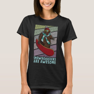 Snowboard Skiing Snowboarder Competitive Activity  T-Shirt