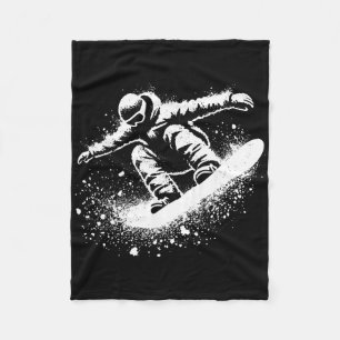 Snowboard Skiing Wintersport Men Boys Kids Snowboa Fleece Blanket